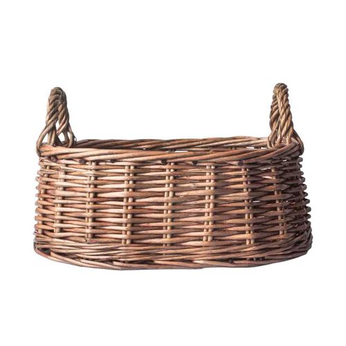 French Country Riviera Woven Low Basket Small