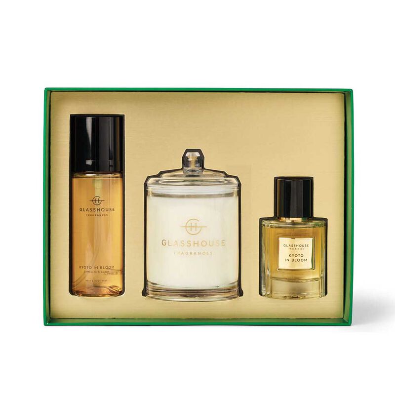 Glasshouse Fragrances Kyoto In Bloom Fragrance Trio Gift Set image number 1