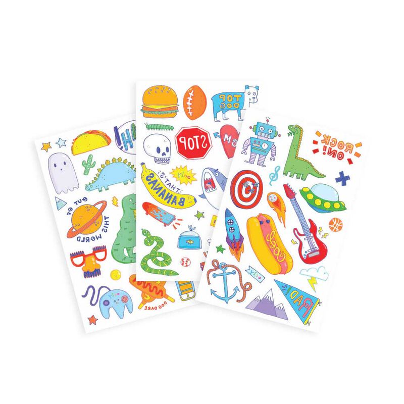 Ooly Temporary Tattoos - Awesome Doodles image number 1