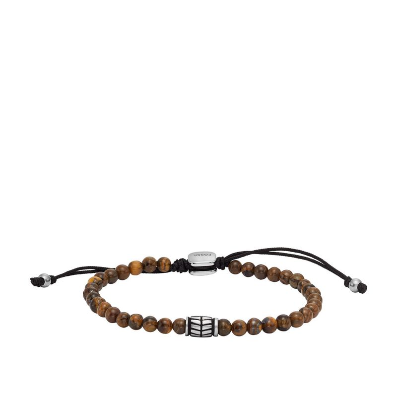 Fossil Tiger's Eye Beaded Bracelet image number 0