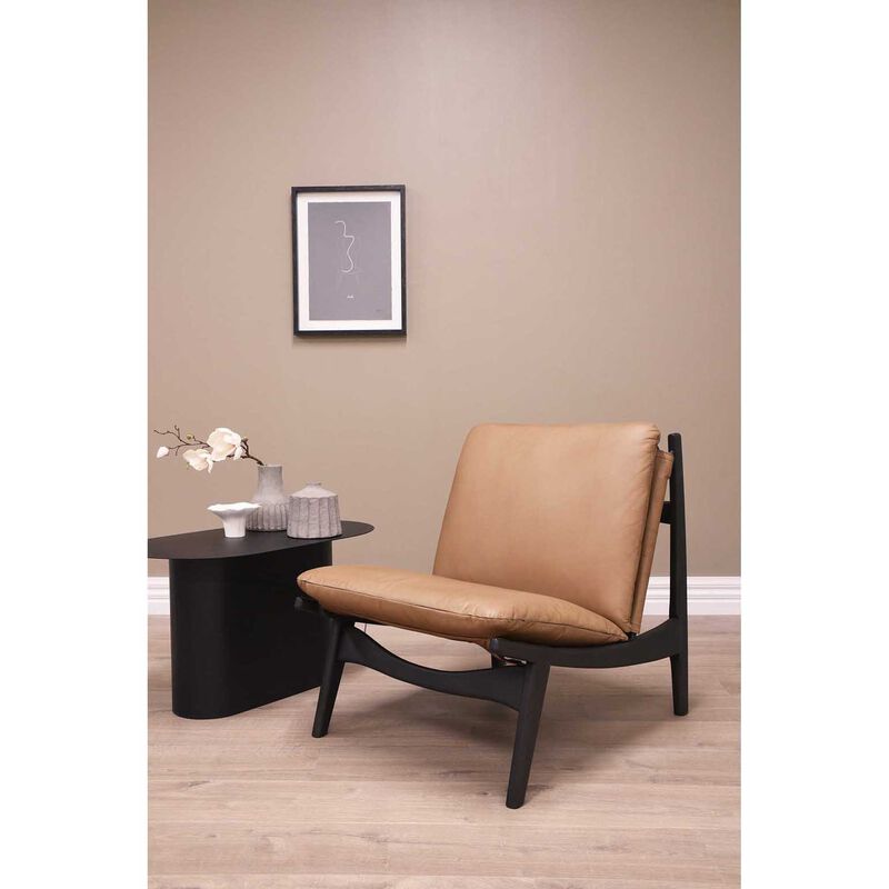 Pure Alyson Leather Chair - Matt Corda/Carbon Legs image number 1