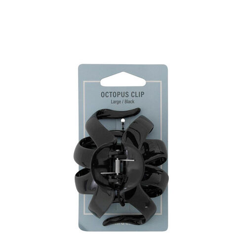 Mae Octopus Clip Large Black