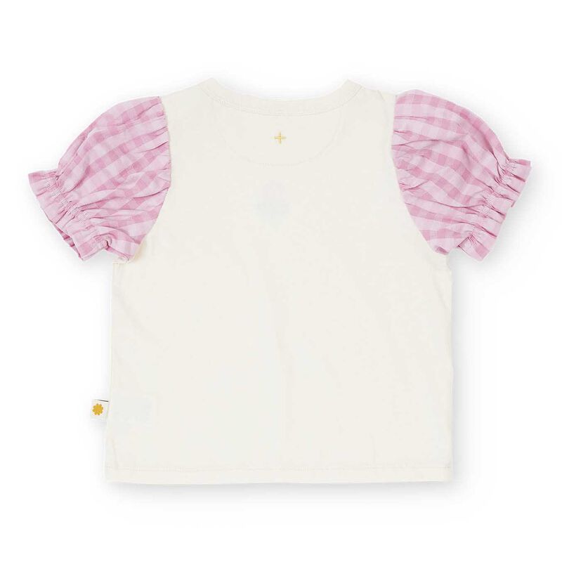 Goldie + Ace Gingham Puff Sleeve Top 6M-2Y image number 1