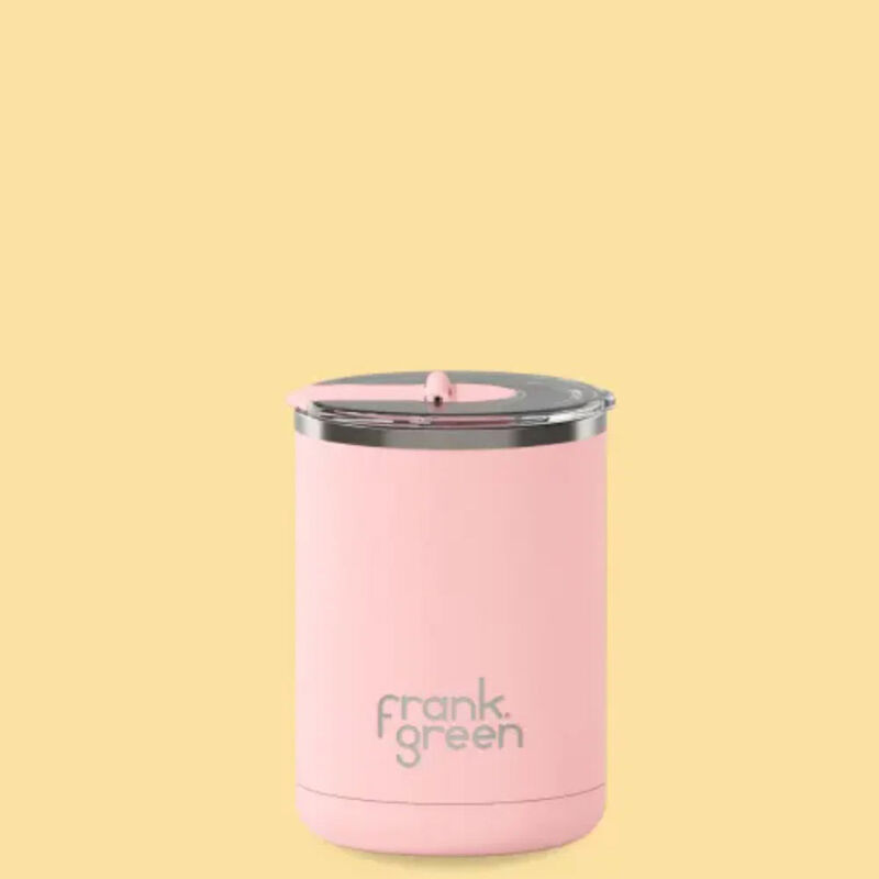frank green 12oz S/Steel Cup With Screw Hinged Lid Blushed image number 2