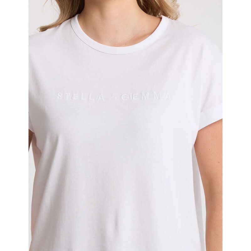 Stella + Gemma Soho Cuff Crew White image number 2