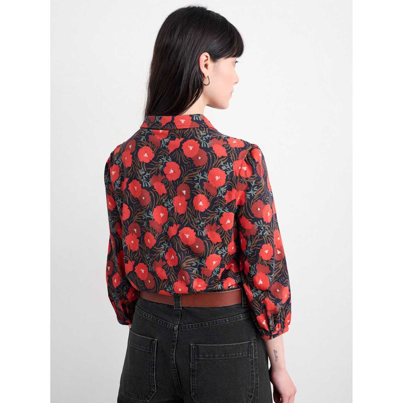 Seasalt Cornwall 3/4 Embrace Shirt Grass Meadow Maritime image number 1