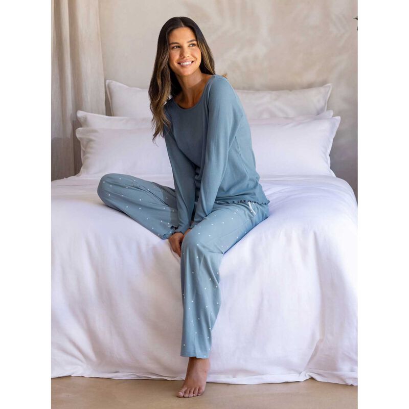 Wallace Cotton Georgie Organic Brushed Cotton Knit PJ Pant image number 3