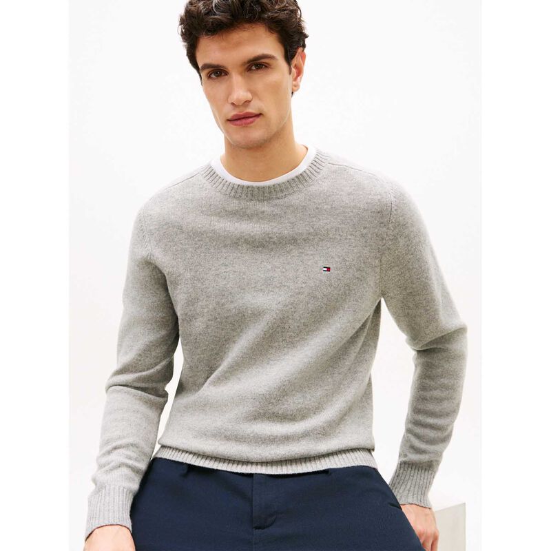 Tommy Hilfiger Pure Wool Crew Neck Jumper image number 2