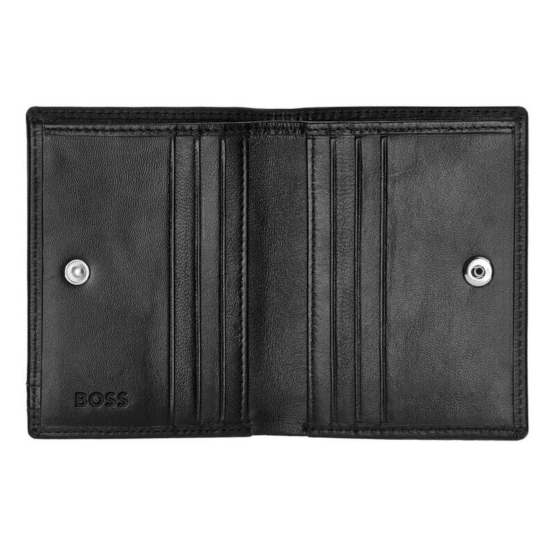 BOSS Folding Leather Card Holder Iconic image number 1