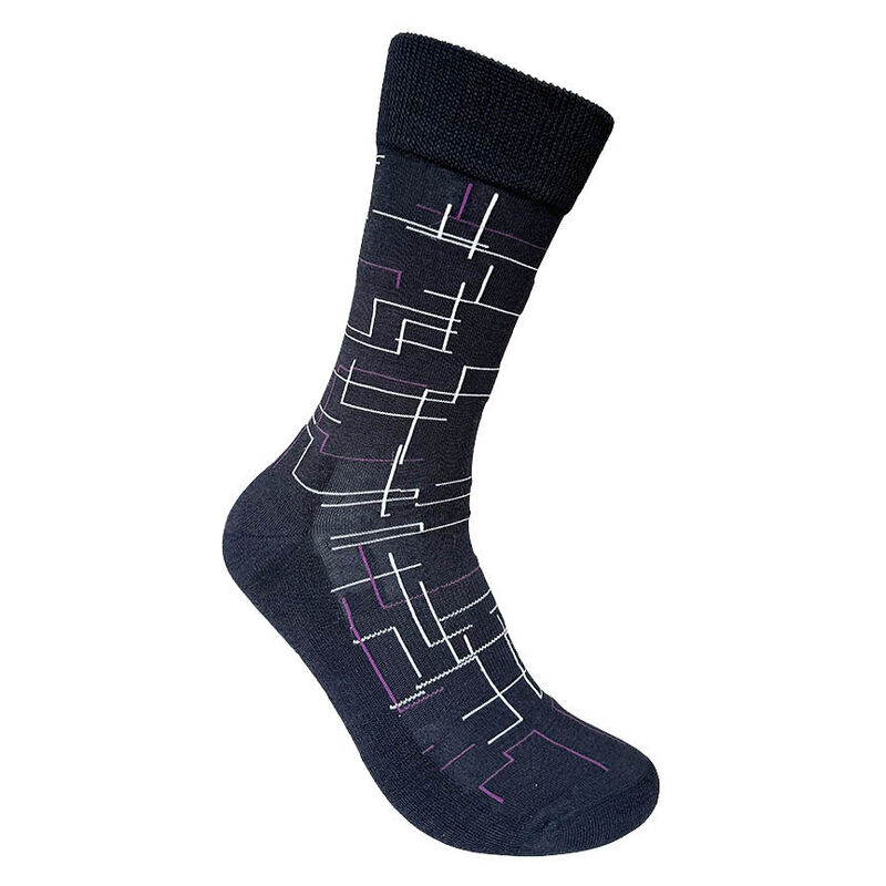 DS Socks Mens Abstract Springer Relaxed High Stretch Top Socks image number 0