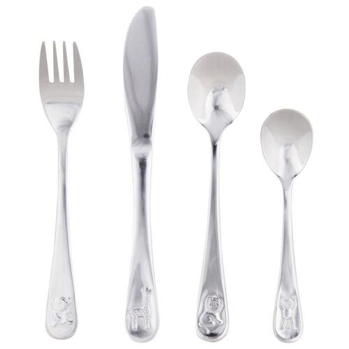 D.Line 4 Piece Kids Cutlery Set Zoo