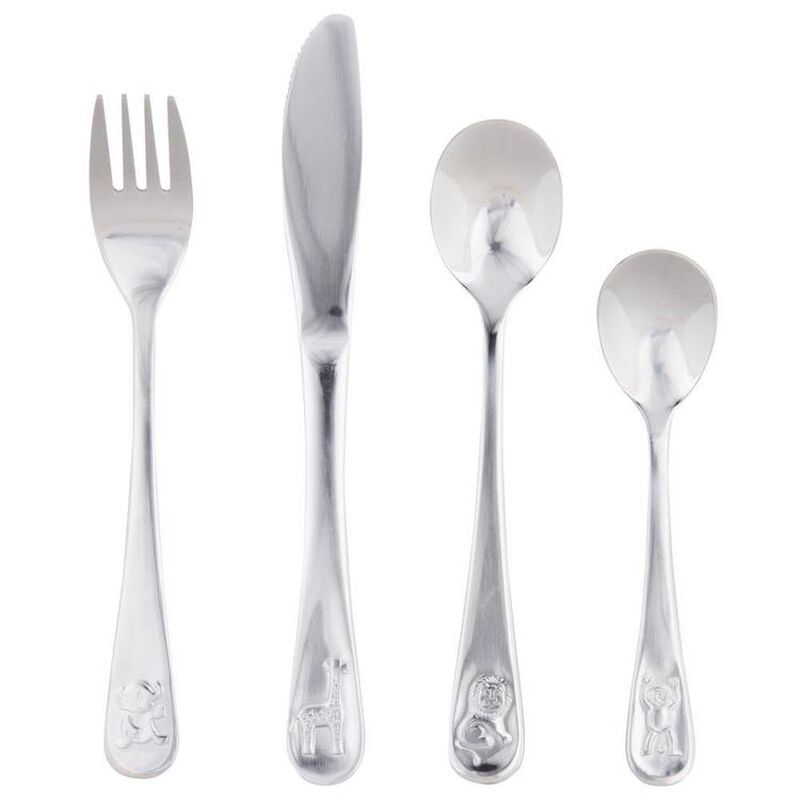 D.Line 4 Piece Kids Cutlery Set Zoo image number 0