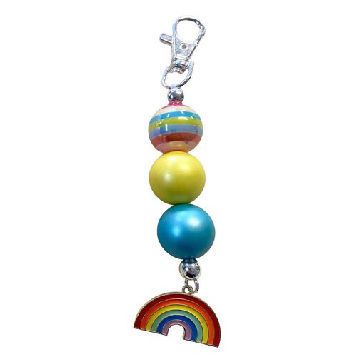 Bubblegum Bella Bag Tag Rainbow