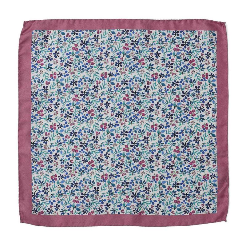 Cambridge Berries Pocket Square image number 0