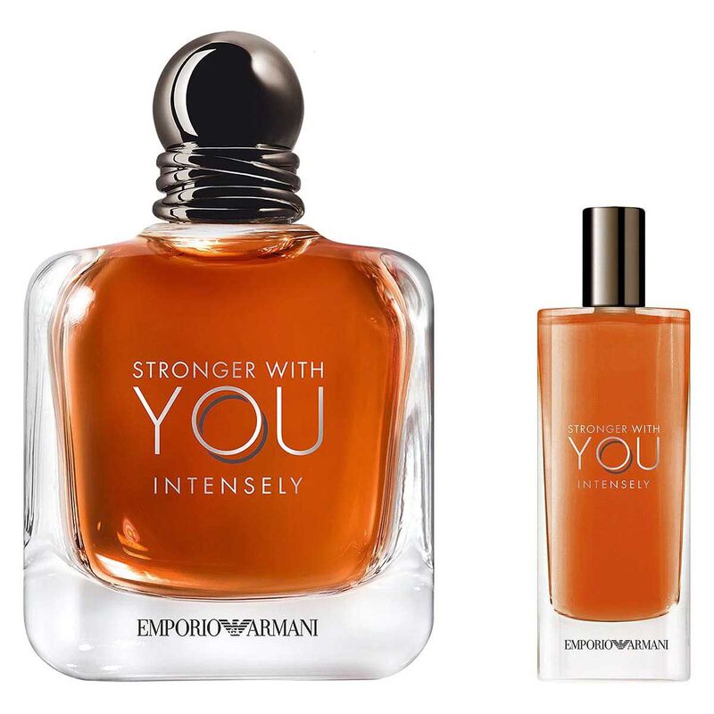 Giorgio Armani Stronger With You Intensely EDP 100ml Set image number 1