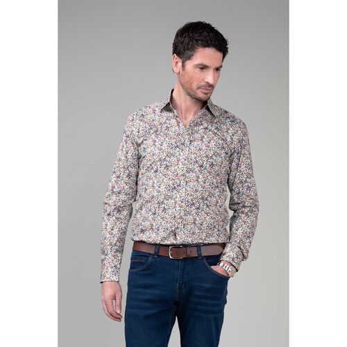 Rembrandt Barbican Multicolour Dappled Spot Print Shirt