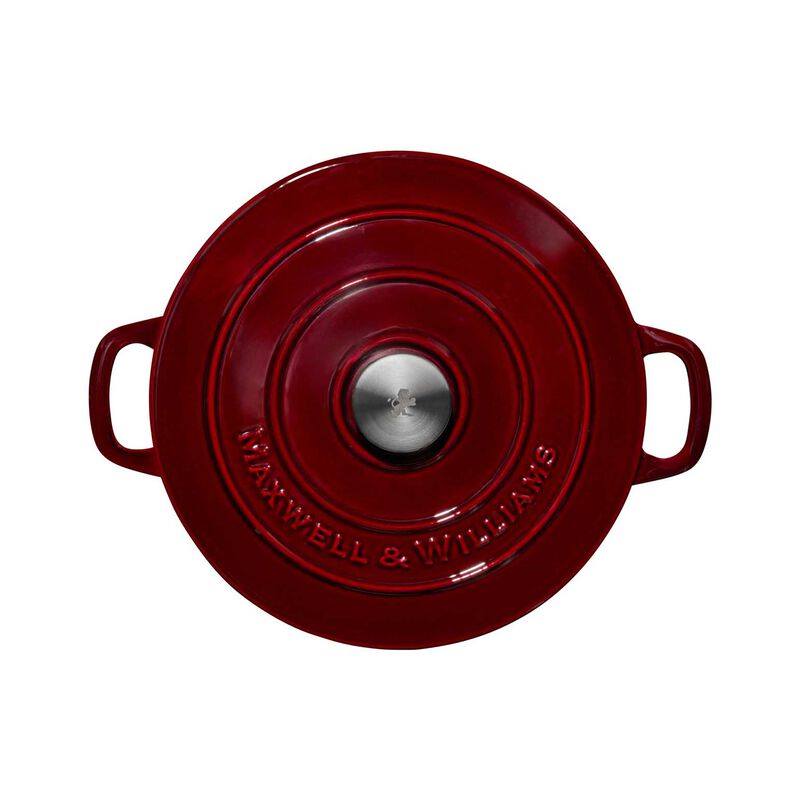 Maxwell & Williams Cast Iron Braiser Merlot 27cm/3.3L Gift Boxed image number 2