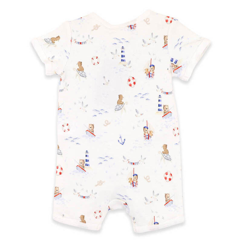 Bébé Axel Print Organic Ss Zipsuit image number 1