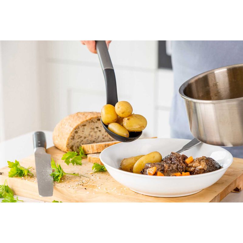 KitchenAid Classic Slotted Spoon Charcoal image number 1