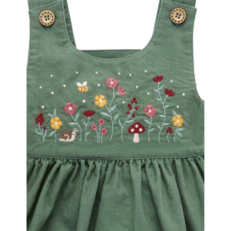 Purebaby Embroidered Corduroy Pinnie image number 3