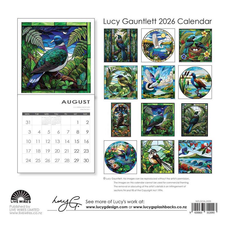 Lucy Gauntlet 2026 Wall Calendar image number 2