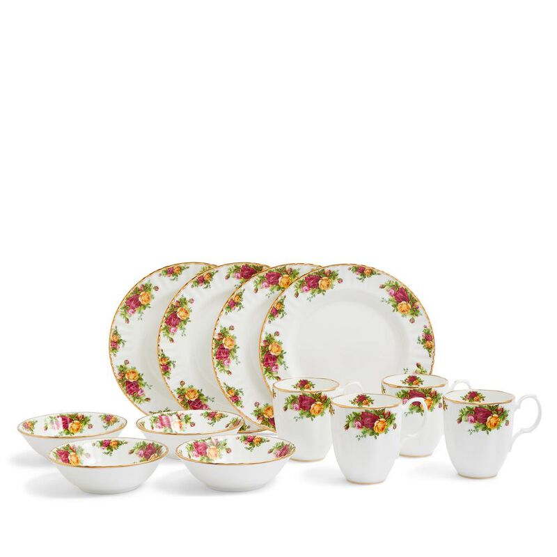 Royal Albert Old Country Roses Breakfast Set, 12 Pieces image number 0