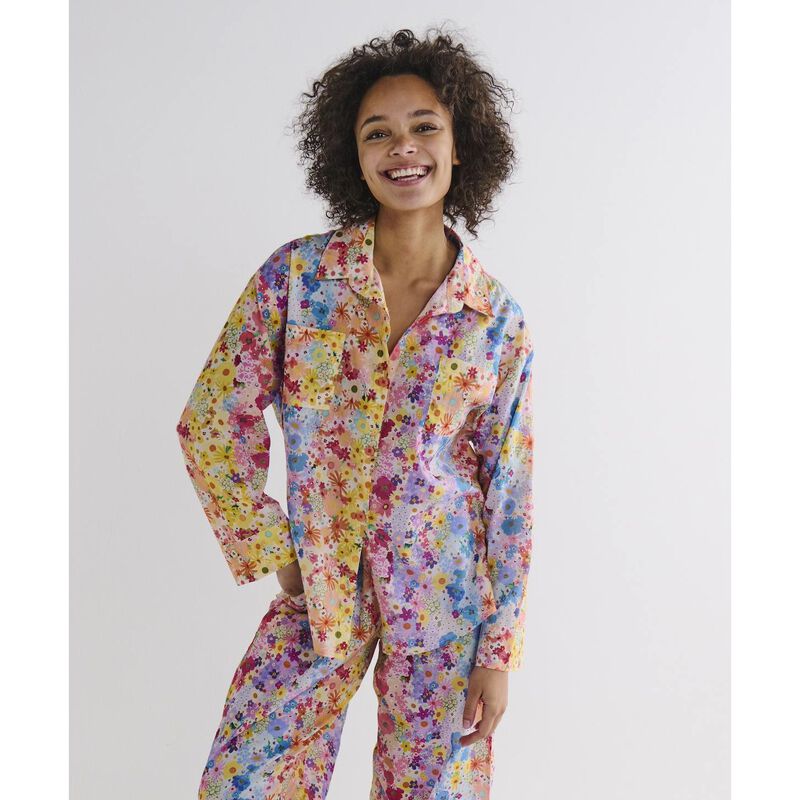 Kip&Co Posie Lane Organic Cotton Long Sleeve Shirt & Pant Pyjama Set image number 2