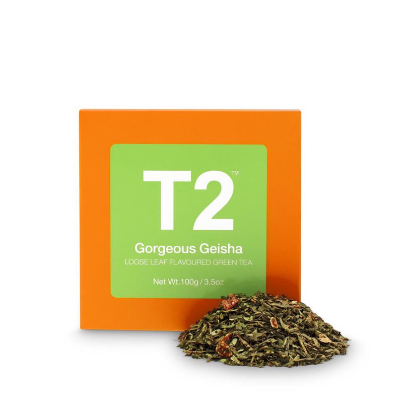 T2 Gorgeous Geisha Loose Leaf Cube 100g image number 0