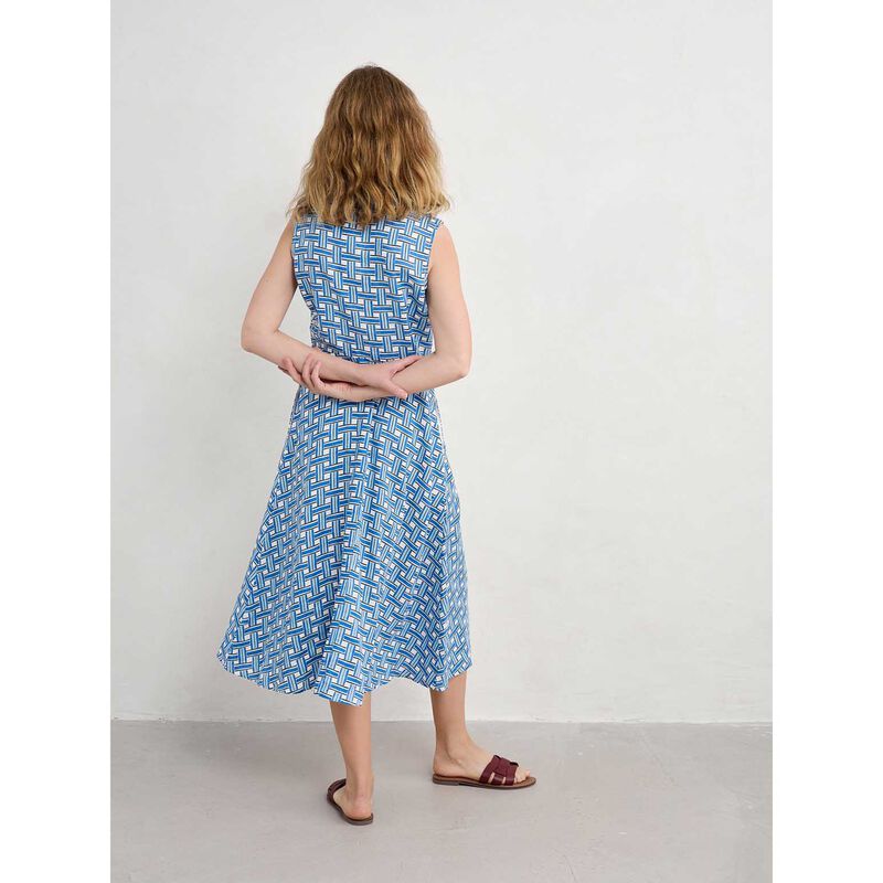 Seasalt Cornwall Sleeveless Carved Wood Dress Deck Weave Cargo image number 1