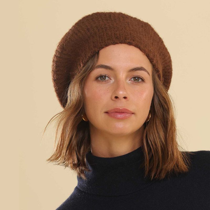 Morgan & Taylor Stevie Rib Knit Beret image number 1