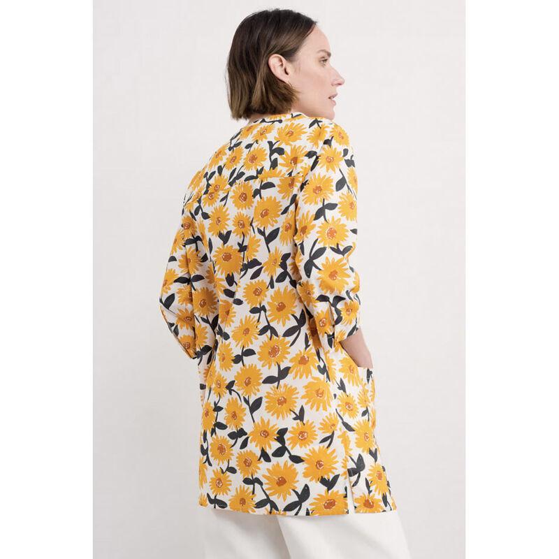Seasalt Cornwall Aventurier Tunic Arty Daisy Chalk image number 1