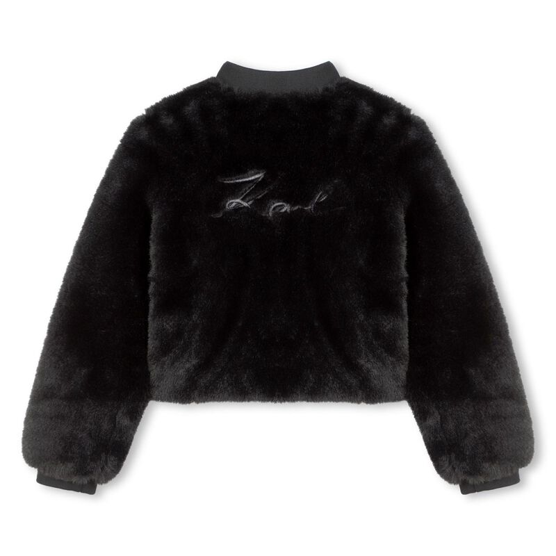 Karl Lagerfeld Faux Fur Jacket 6Y - 8Y image number 2