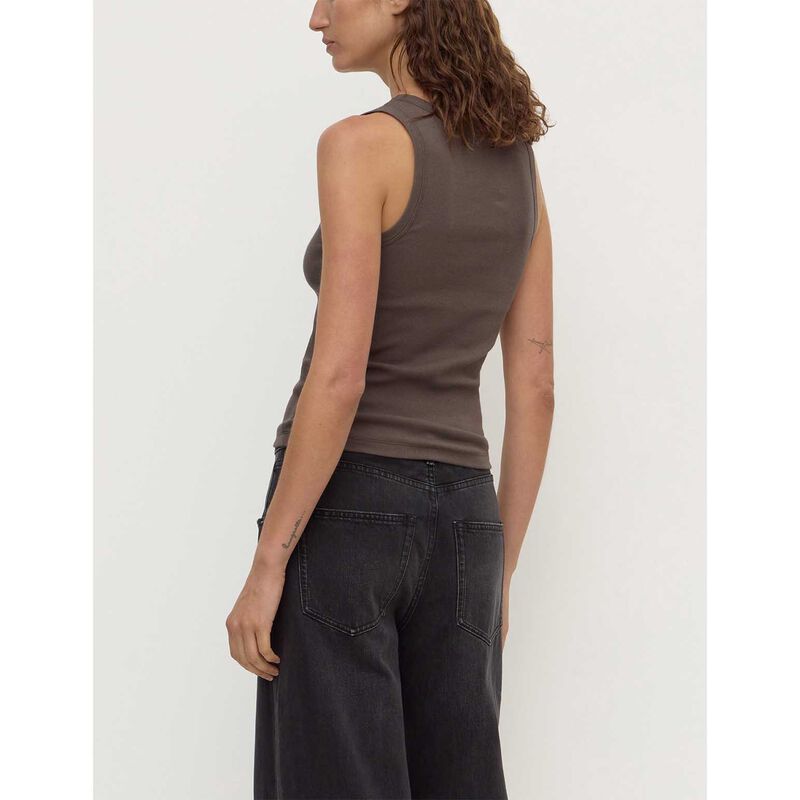 Assembly Label Robyn Scoop Neck Rib Tank Bark image number 1