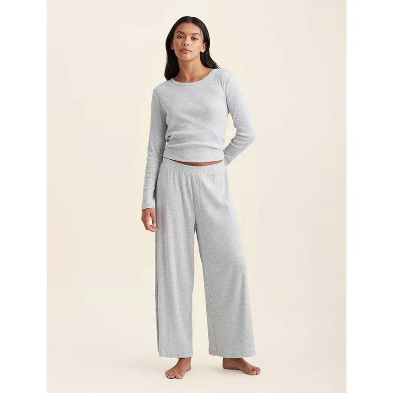 Papinelle Soft Baby Rib Fl Wide Leg Pant image number 3
