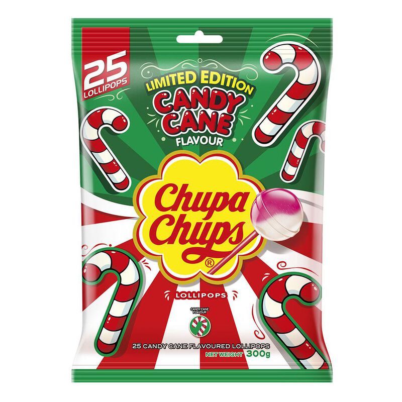 Chupa Chups Candy Cane Bag 300g image number 0