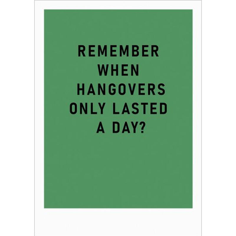 Remember Hangovers Card image number 0