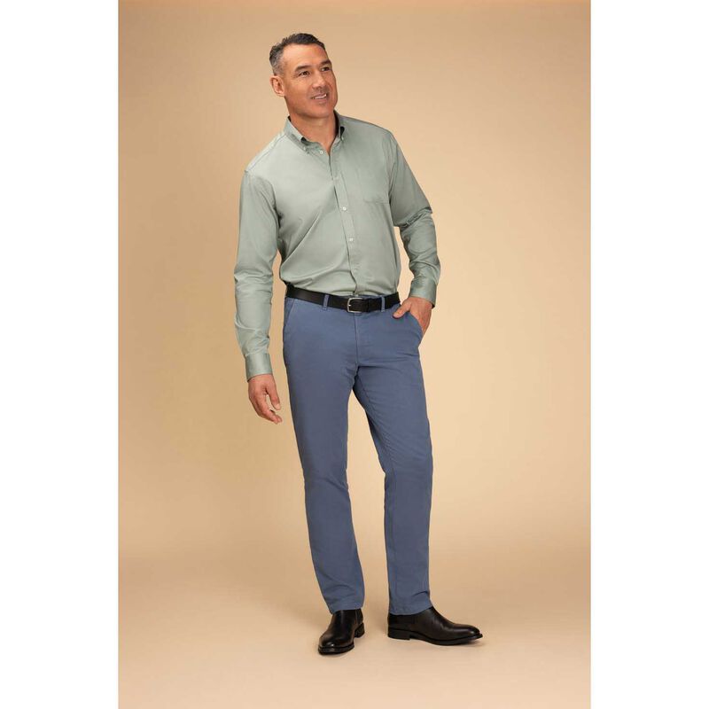 Rembrandt Ohope Sage Green Twill Shirt image number 3