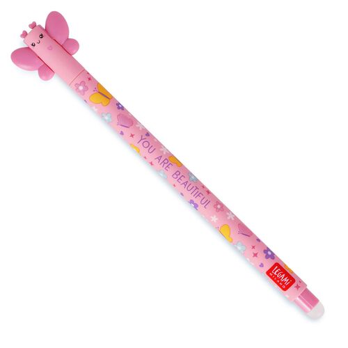 Legami Butterfly Erasable Pen - Pink Ink