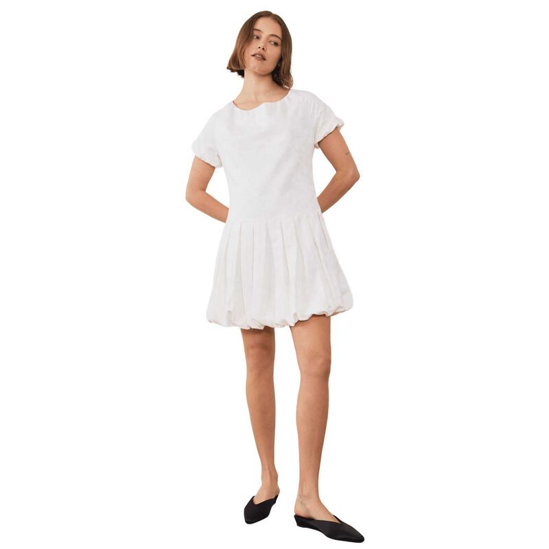 COMMONPLACE ESSENTIALS Esme Jacquard Puff Dress image number 0