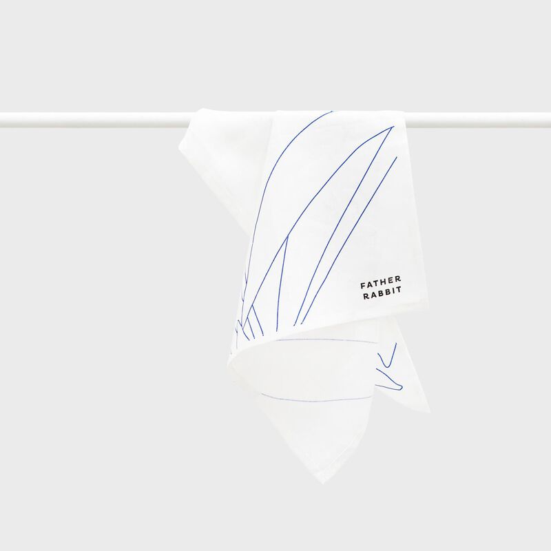 Father Rabbit Blue Jasmine Tea Towel image number 1