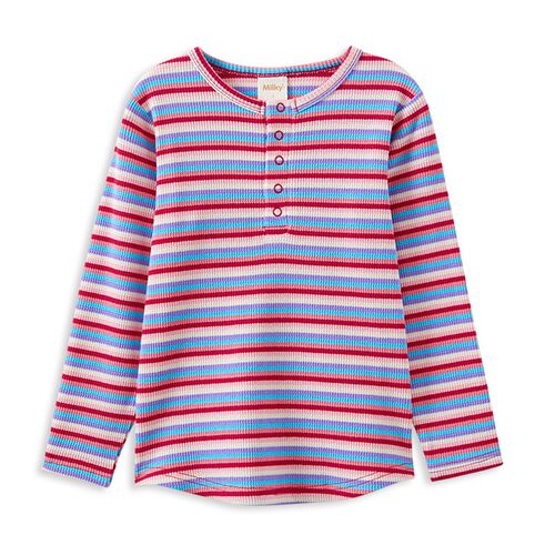 Milky Fruity Waffle Henley 00-1Y