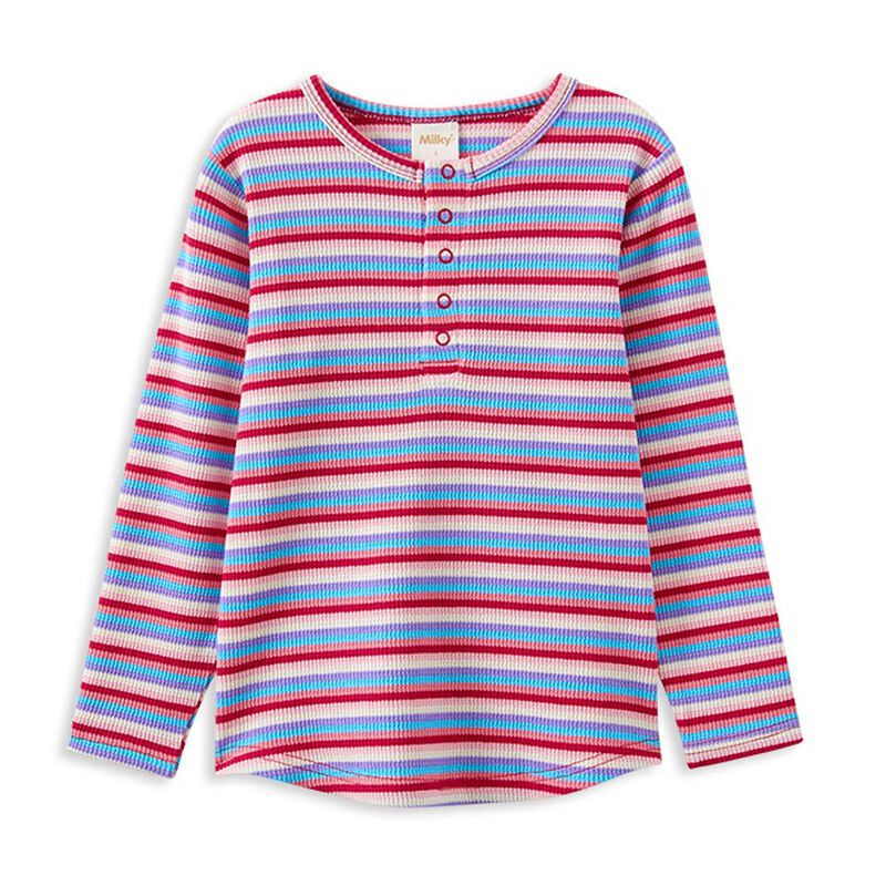 Milky Fruity Waffle Henley 00-1Y image number 0