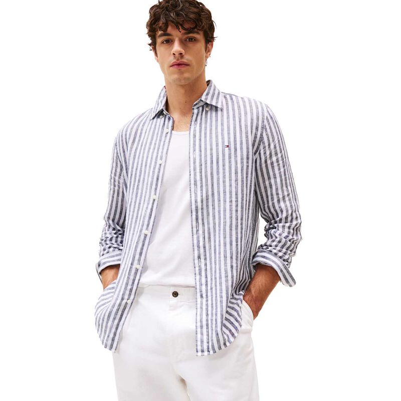 Tommy Hilfiger Regular Fit Stripe Linen Shirt image number 0