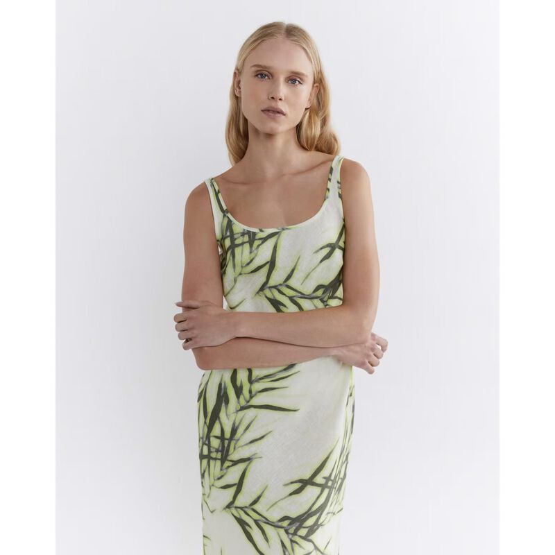 JAG Natasha LS Linen Shirt Dress image number 2
