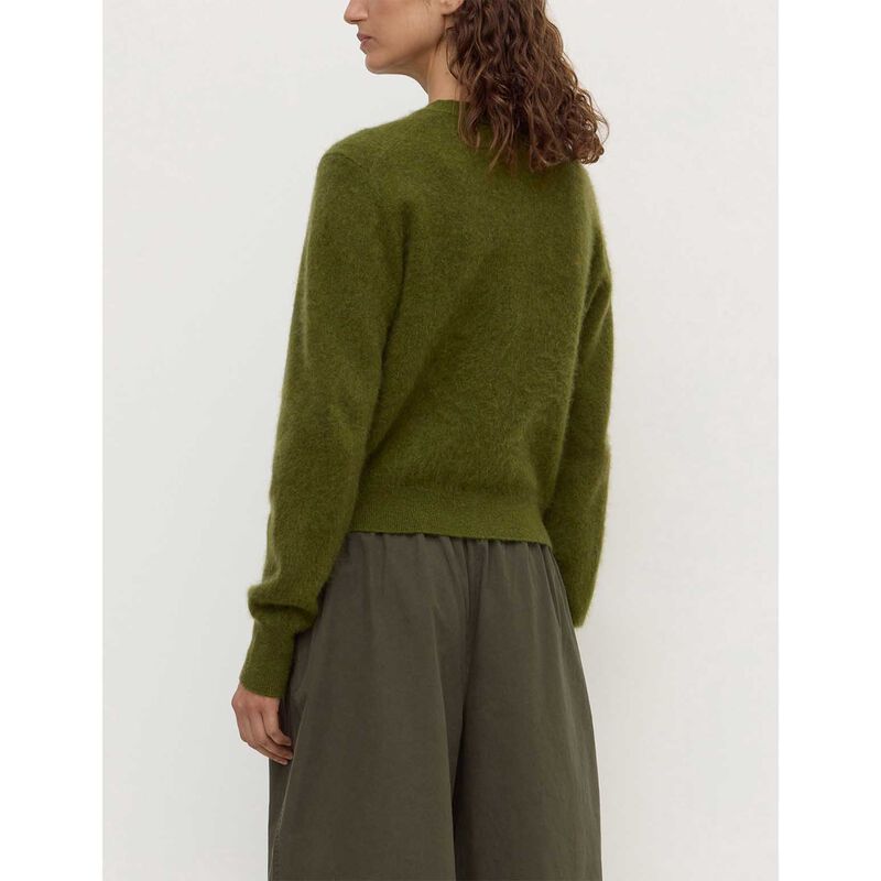 Assembly Label Carina Merino Wool Long Sleeve Cardigan Grove image number 1