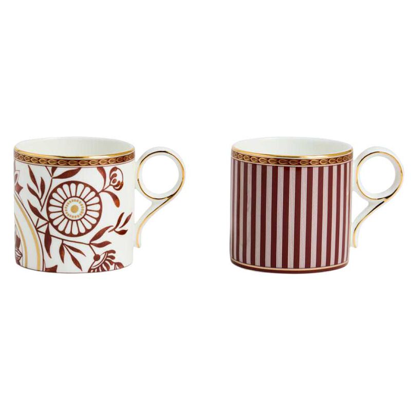 Wedgwood Red Splendour Mug 270ml Set of 2 image number 0