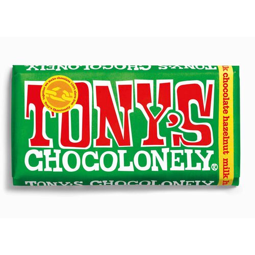 Tony's Chocolonely Milk Chocolate Hazelnut 32% Bar 180g