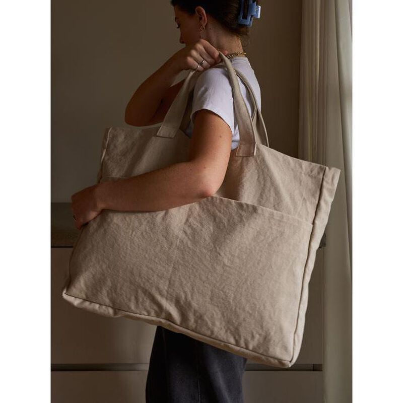 Città Oversized Carryall Bag Oat image number 1