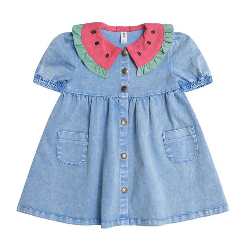 Huxbaby I Carried a Watermelon Denim Dress 3-5Y image number 0