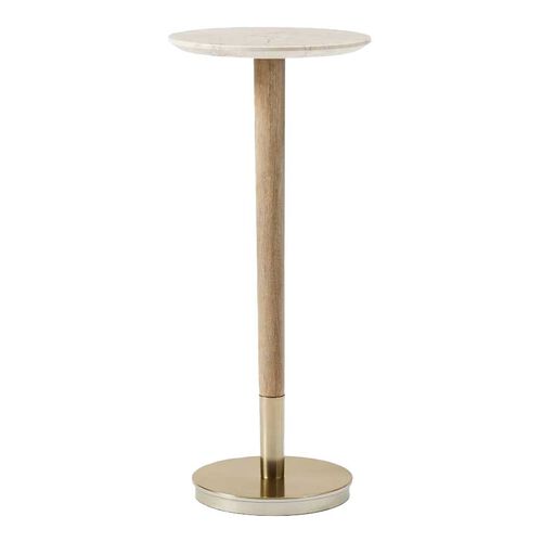 West Elm Mid-Century Marble Top Drink Table